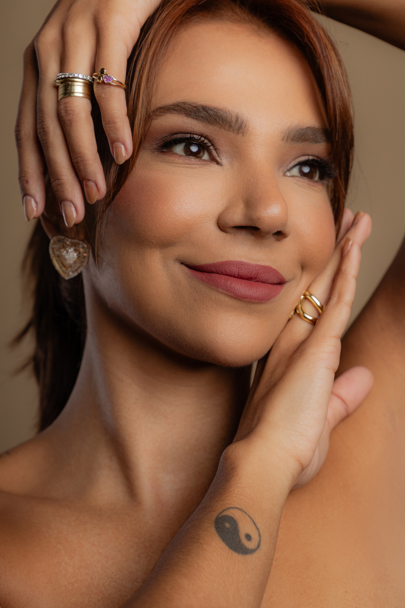 Detalhe de pele e estética facial